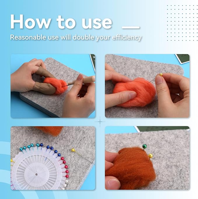 WONVOC Needle Felting Pad, Needle Felting Supplies, - Image 5
