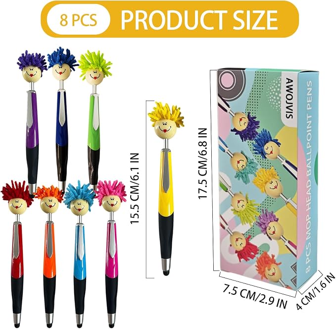 Pens, ballpoint pen, Funny Mophea Topper Pen - Image 2