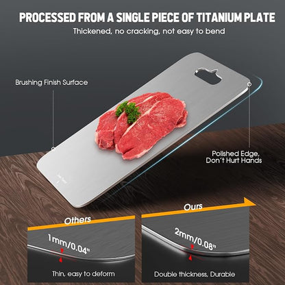 100% Pure Titanium Cutting Board - Image 3