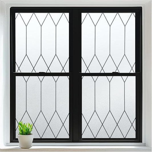 rabbitgoo Window Privacy Film for Glass Windows, Frosted Glass Cling by rabbitgoo