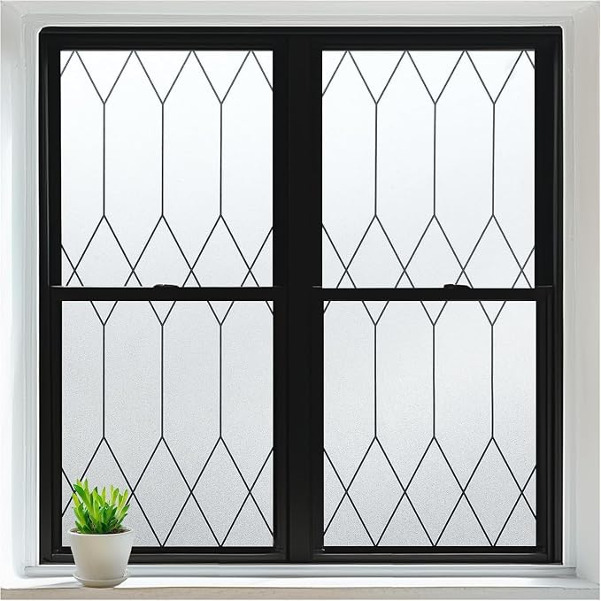 rabbitgoo Window Privacy Film for Glass Windows, Frosted Glass Cling by rabbitgoo