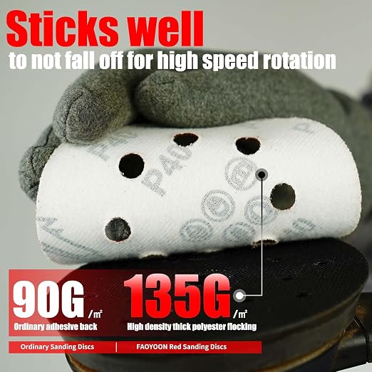 Sanding Disc 5 Inch 8 Hole, Sandpaper - Image 4