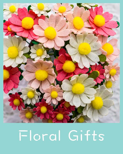DIY Felt Flower Art Craft Kit, Daisy Bouquet Kit, Floral Gifts, Beginner Craft - Image 6