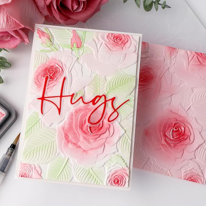 BAOFALI 3D Plastic Embossing Folders Rose - Image 3