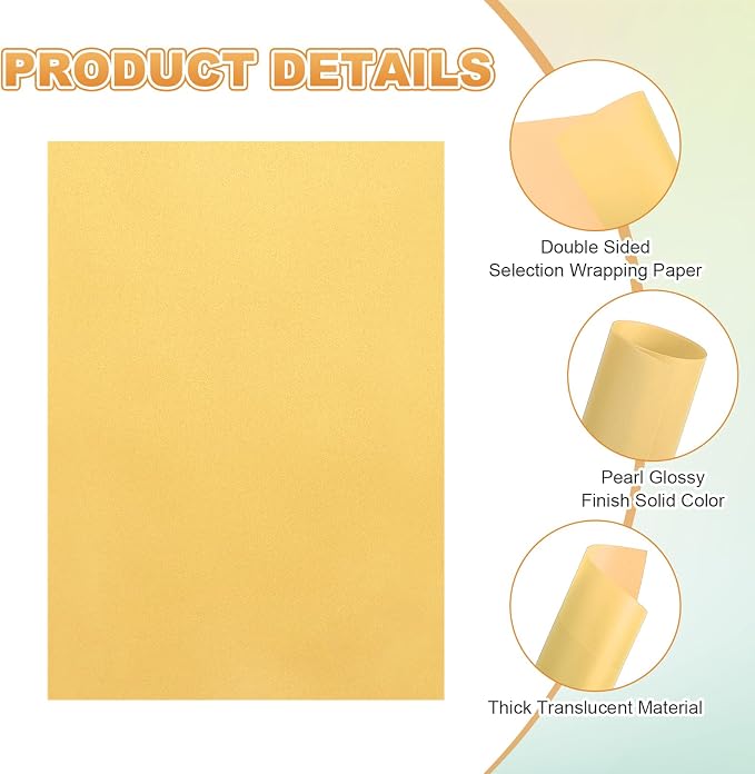 MECCANIXITY 100 Sheet Colored Vellum Paper 5.9" x 8.3", 100gsm Translucent - Image 3