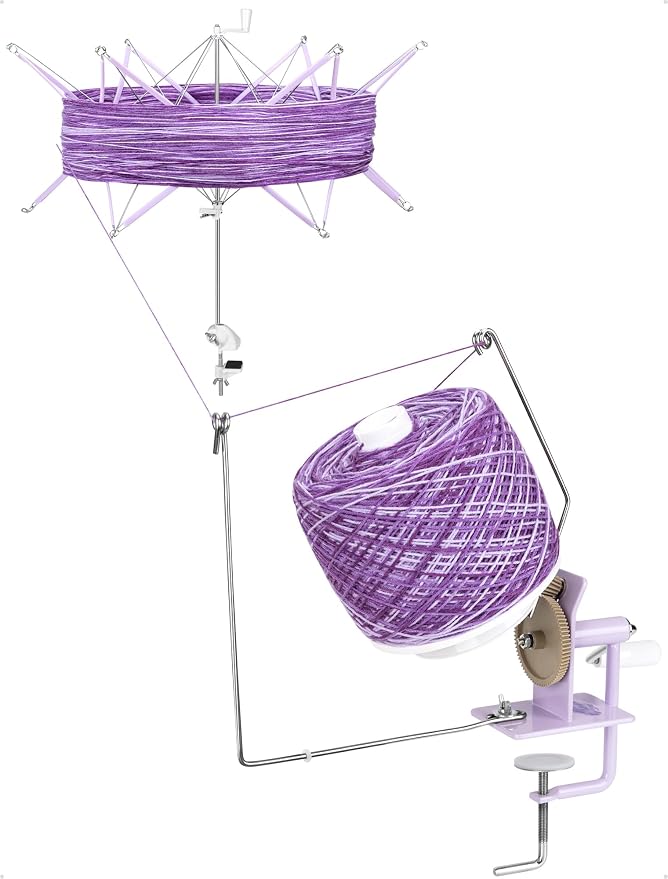 Adhafera Yarn Winder with Swift, Ball Winder by MakesLifeConvenient