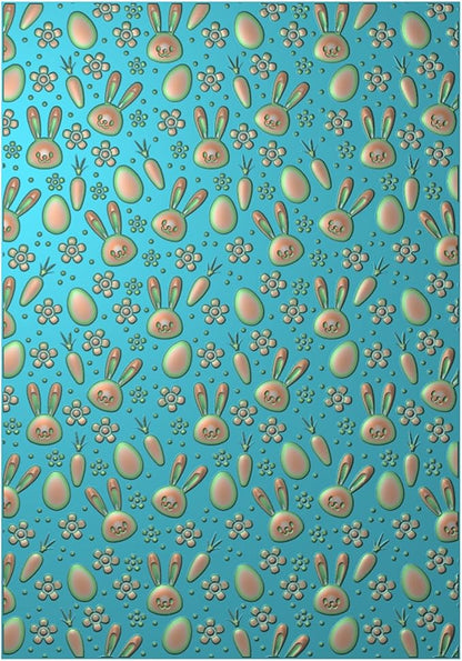 BAOFALI 3D Embossing Folder for Card Making, Easter Bunny Plastic Texture Fades - Image 7