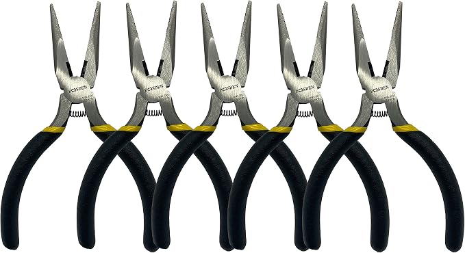 BOOSDEN 5" Small Needle Nose Pliers, Mini Needle Nose Pliers, Micro Needle Nose by BOOSDENMakingYourLifeEeasier