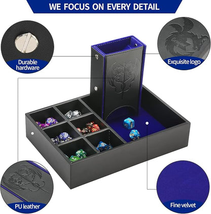3 in 1 Dice Tray with Lid, Portable Dice Box Storage - Image 5