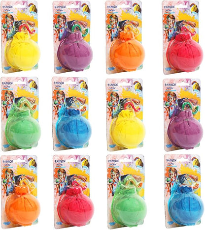 ARELUX Color Powder Balls-12 Packs Holi Powder Colors Chalk Balls, 200+ Throws by ARELUX