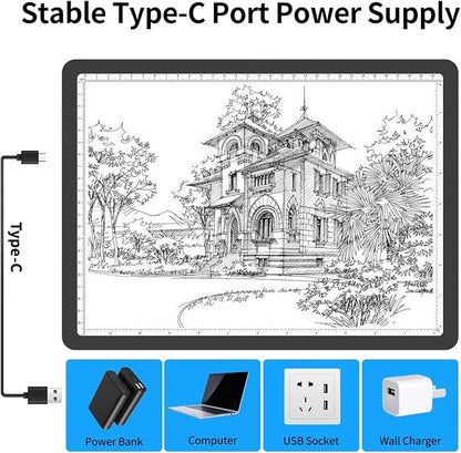 TOHETO A4 Light Board with Bag for Diamond Painting, Super Bright Magnetic - Image 8