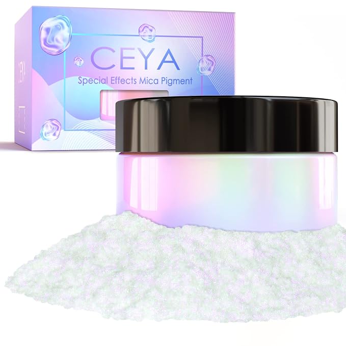 Ceya Interference Mica Powder, 1.8oz/ 50g Ghost Dreamland Chrome Nail Powder by CEYA