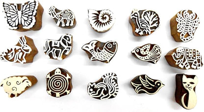 CraftsofIndia® Animals and Birds Wooden Blocks - Image 2