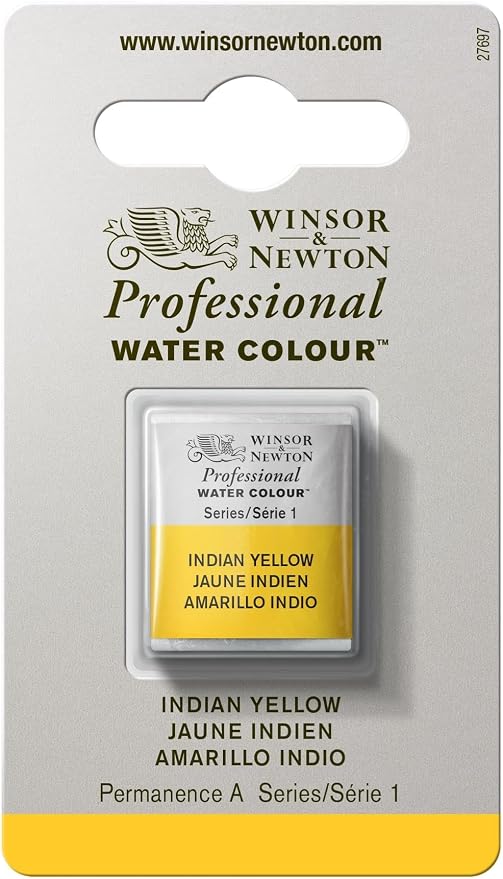 Winsor & Newton Professional Watercolor, Half Pan, Indian Yellow by WinsorNewton