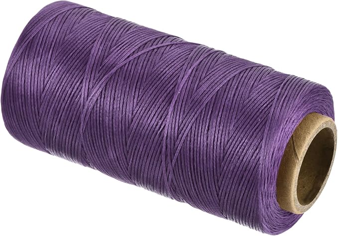 MECCANIXITY Waxed Thread, 284 Yard 0.8mm 150D Flat Wax Thread Polyester Waxed by MECCANIXITY