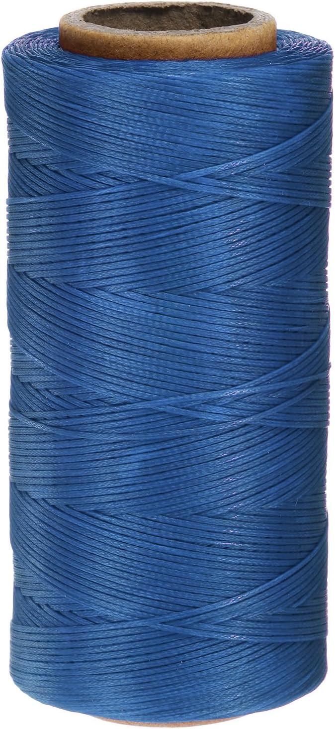uxcell Leather Sewing Waxed Thread, 284 Yards / 260m 0.8mm 150D Flat Polyester by uxcell