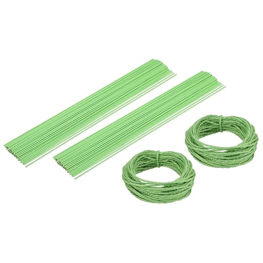 uxcell 100Pcs 2 Gauge Floral Wire, 11.81" Length Flower Stem Wires by uxcell