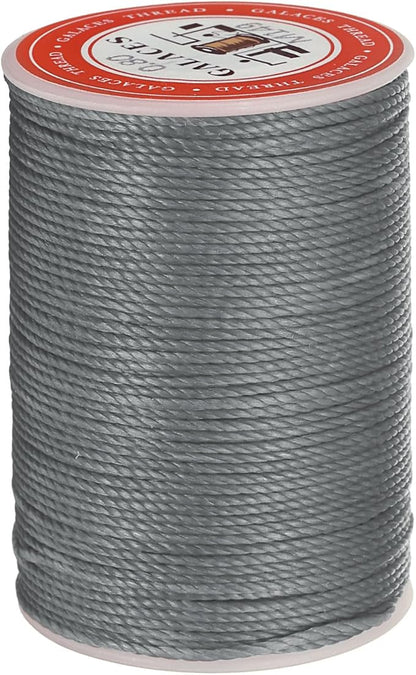 uxcell Round Leather Sewing Waxed Thread, 55m / 60 Yards Wax Polyester String by uxcell