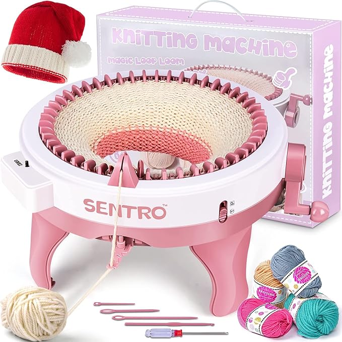 BZVV Knitting Machine for SENTRO 48 Needles Smart Knitting Crochet Machine by EasyandComfortableLife