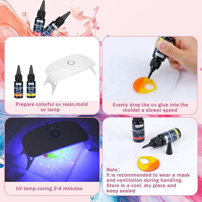 KISREL UV Resin, 20 Colors - 400g UV Resins Kit - Image 4