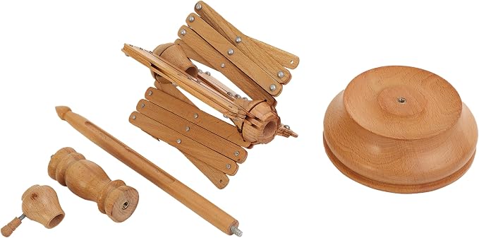 Handcrafted Wooden Table Top Yarn Swift – Beechwood Umbrella Swift - Image 4