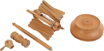 Handcrafted Wooden Table Top Yarn Swift – Beechwood Umbrella Swift - Image 4
