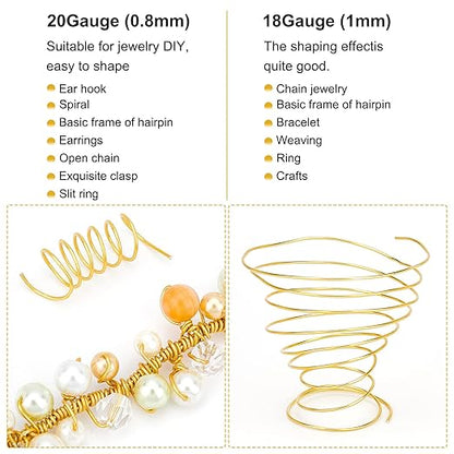 BENECREAT 9 10 12 15 17 18 20 Gauge Aluminum Wire Anodized Jewelry Craft Making - Image 3