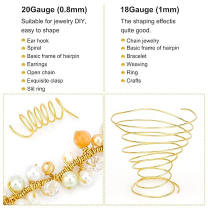 BENECREAT 18 Gauge Jewelry Craft Aluminum Wire 492 Feet Bendable Metal - Image 3