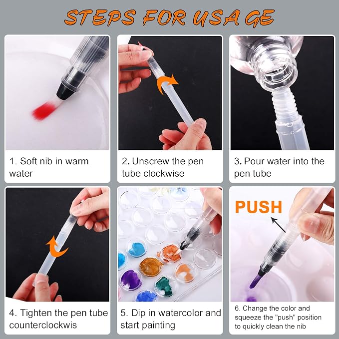 Watercolor Paint Set, 48 Color Watercolor - Image 6