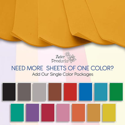 Mustard EVA Foam Sheets for Crafts, 9 x 12 Inch, 2mm Thickness – Ideal for DIY - Image 3