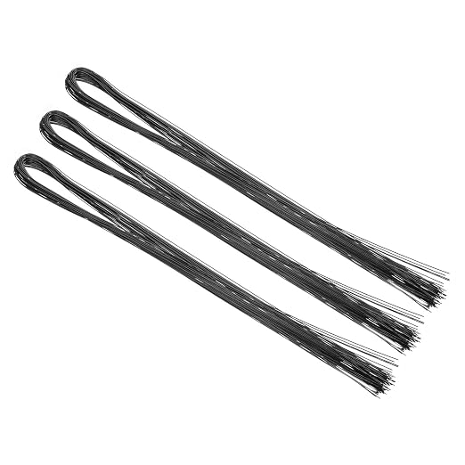 PATIKIL 32 Inch 22 Gauge Floral Stem Wire, 5 Pack/200 Pieces Bouquet Stem Paper by PATIKIL