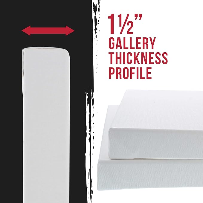 U.S. Art Supply X-Large Stretched Canvas - Image 2
