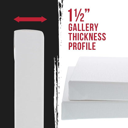U.S. Art Supply X-Large Stretched Canvas - Image 2