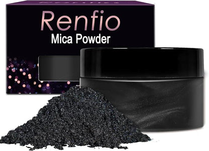 Renfio Mica Powder Pigment Natural Fine Powdered Pigments Pearl Shimmer Epoxy by Renfio