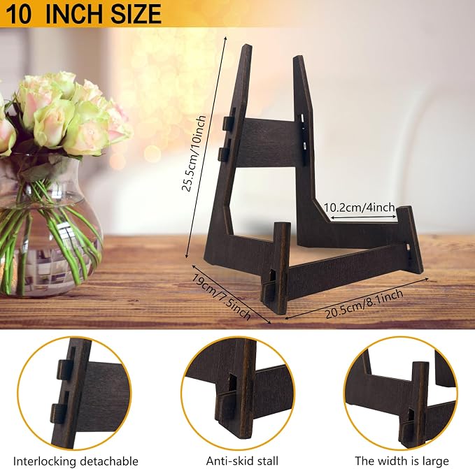 2 Pack 10 Inch Plate Display Stands - Image 6