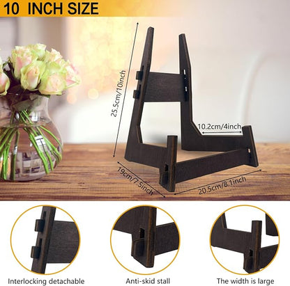 10 Inch Wooden Plate Stand - Image 4