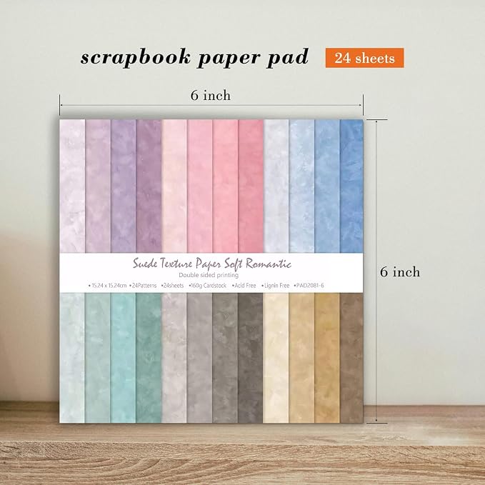 6 Inch Macaron Color Scrapbooking Paper Pad - Image 3