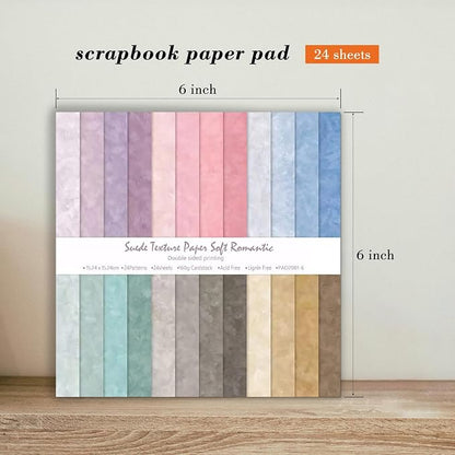 6 Inch Macaron Color Scrapbooking Paper Pad - Image 3