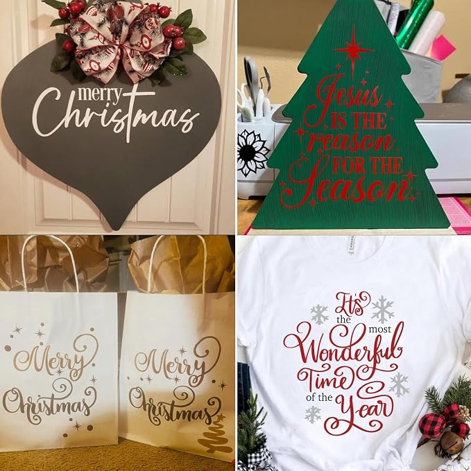 Christmas Stencils for Painting on Wood 12inch Large Christmas Stencil Xmas - Image 7