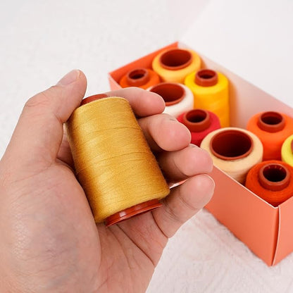 10 Pcs Sewing Thread, All Purpose Sewing Thread, 10 Spools Assorted Colors Each - Image 8