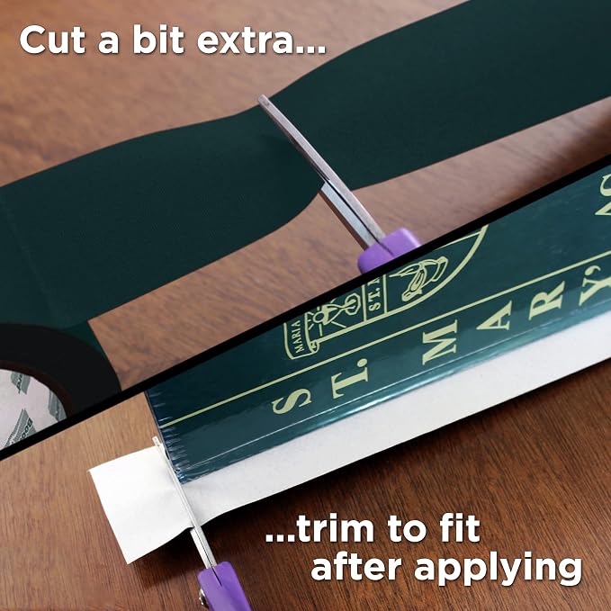 BookGuard 2 inch Premium Bookbinding Repair Cloth Tape, 15 Yard Roll, Forest - Image 3