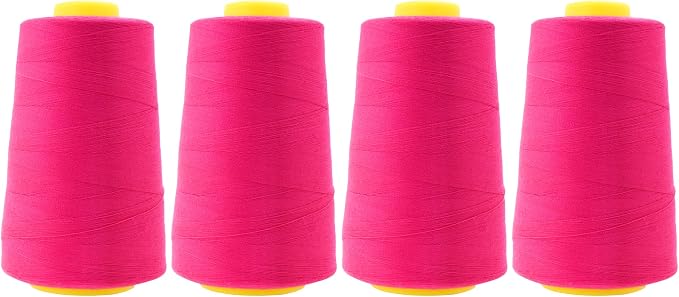 Mandala Crafts 4 Pack of Serger Threads Cones Spools by MandalaCrafts