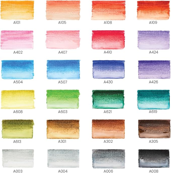 ARTEZA Watercolor Paint Pens, 24 Watercolor Brush Pens - Image 2