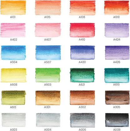 ARTEZA Watercolor Paint Pens, 24 Watercolor Brush Pens - Image 2
