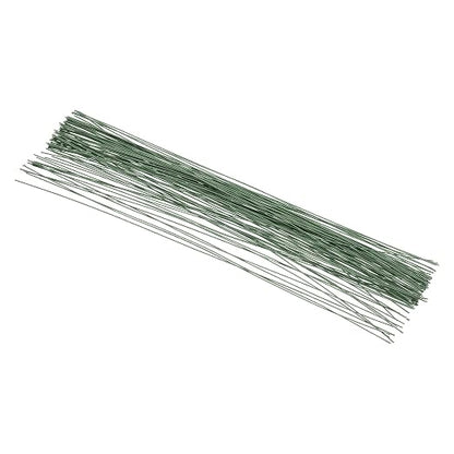 PATIKIL 20 Gauge 16" Floral Stem Wire, Dark Green by PATIKIL