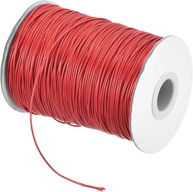 MECCANIXITY Waxed Cord 1.2mm Waxed Polyester Cord 175 Yard Wax String by MECCANIXITY