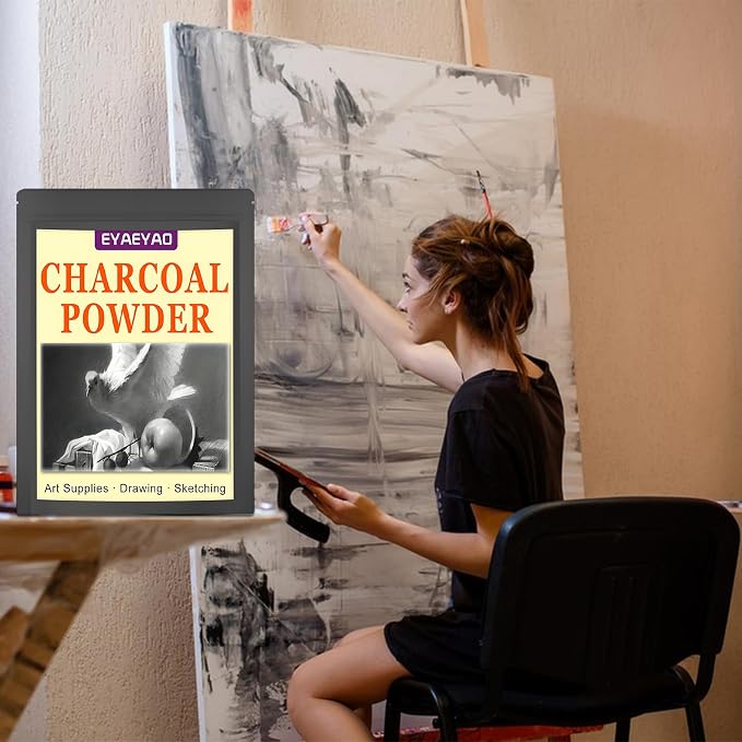 Premium Charcoal Powder for Drawing and Art, Drawing Charcoal for Sketching - Image 6