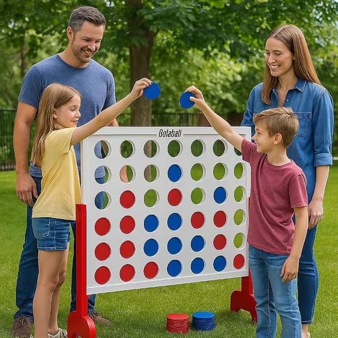 Bolaball 4 in a Row Tabletop Game – 1.8 Ft 4 to Score Game - Image 2