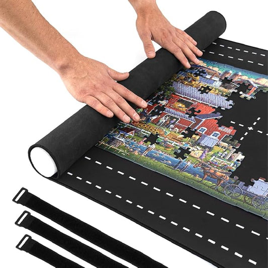 Puzzle Mat for Jigsaw Puzzle Fits 1500 1000 500 Piece Puzzles Roll-Up Puzzle by Unknown