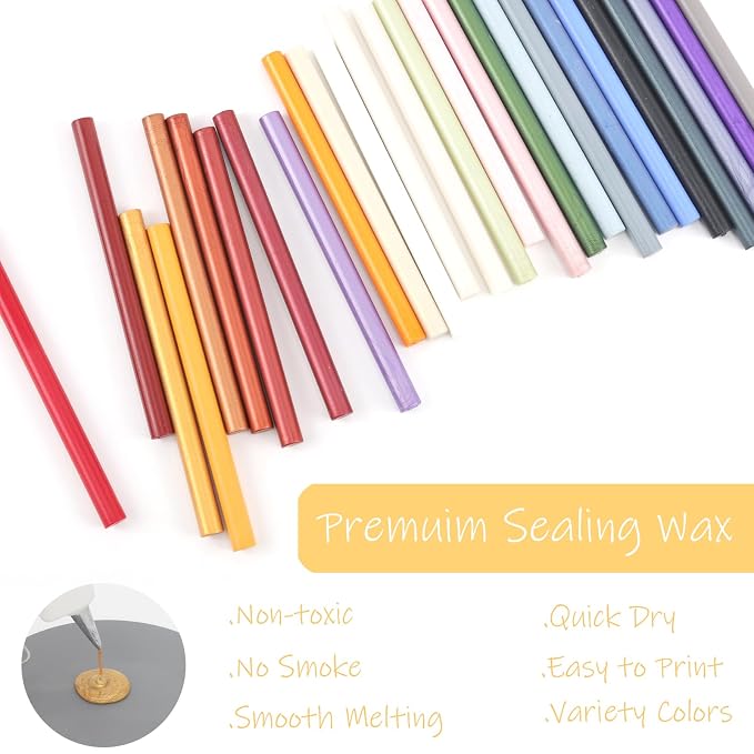 52pcs Black Sealing Wax Sticks, Andotopee Glue Gun Wax Seal Sticks - Image 5